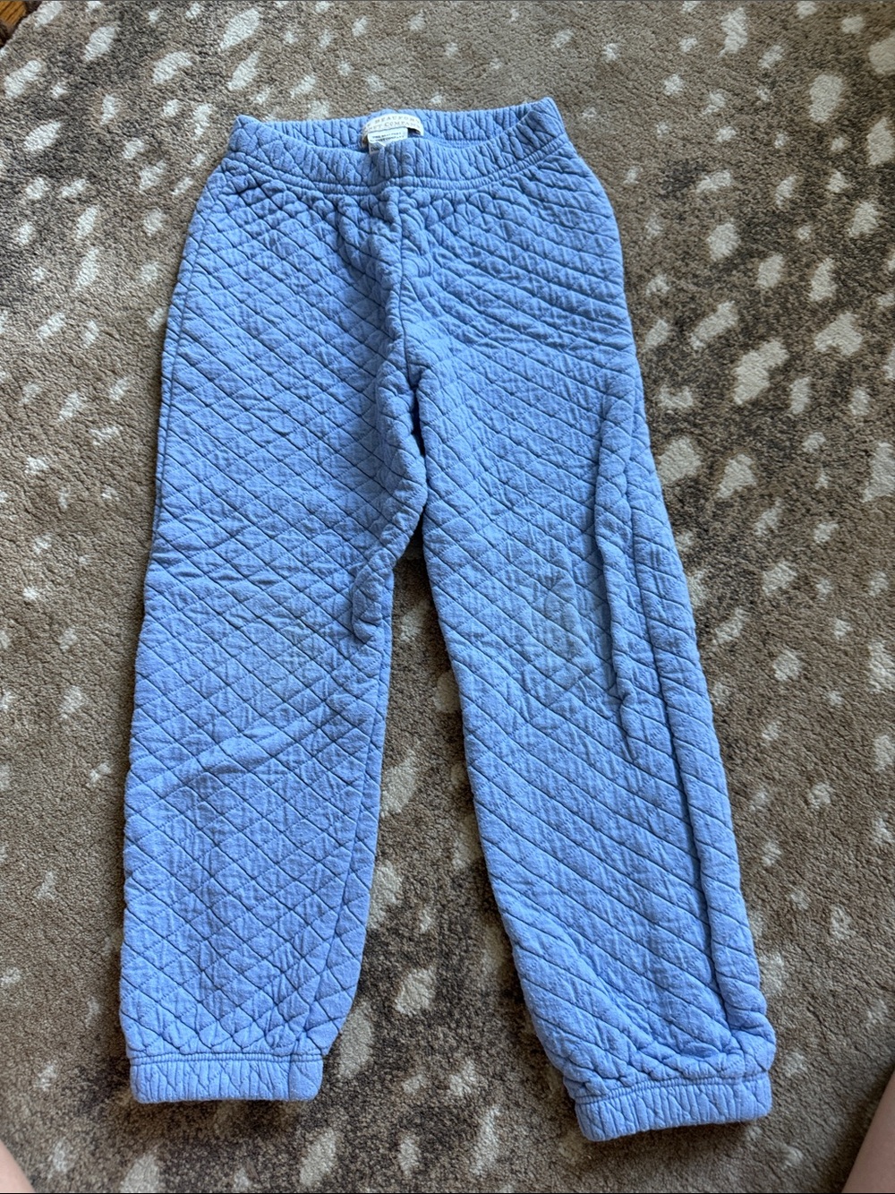 The Beaufort Bonnet Company Blue Quilted Kids  Bottoms